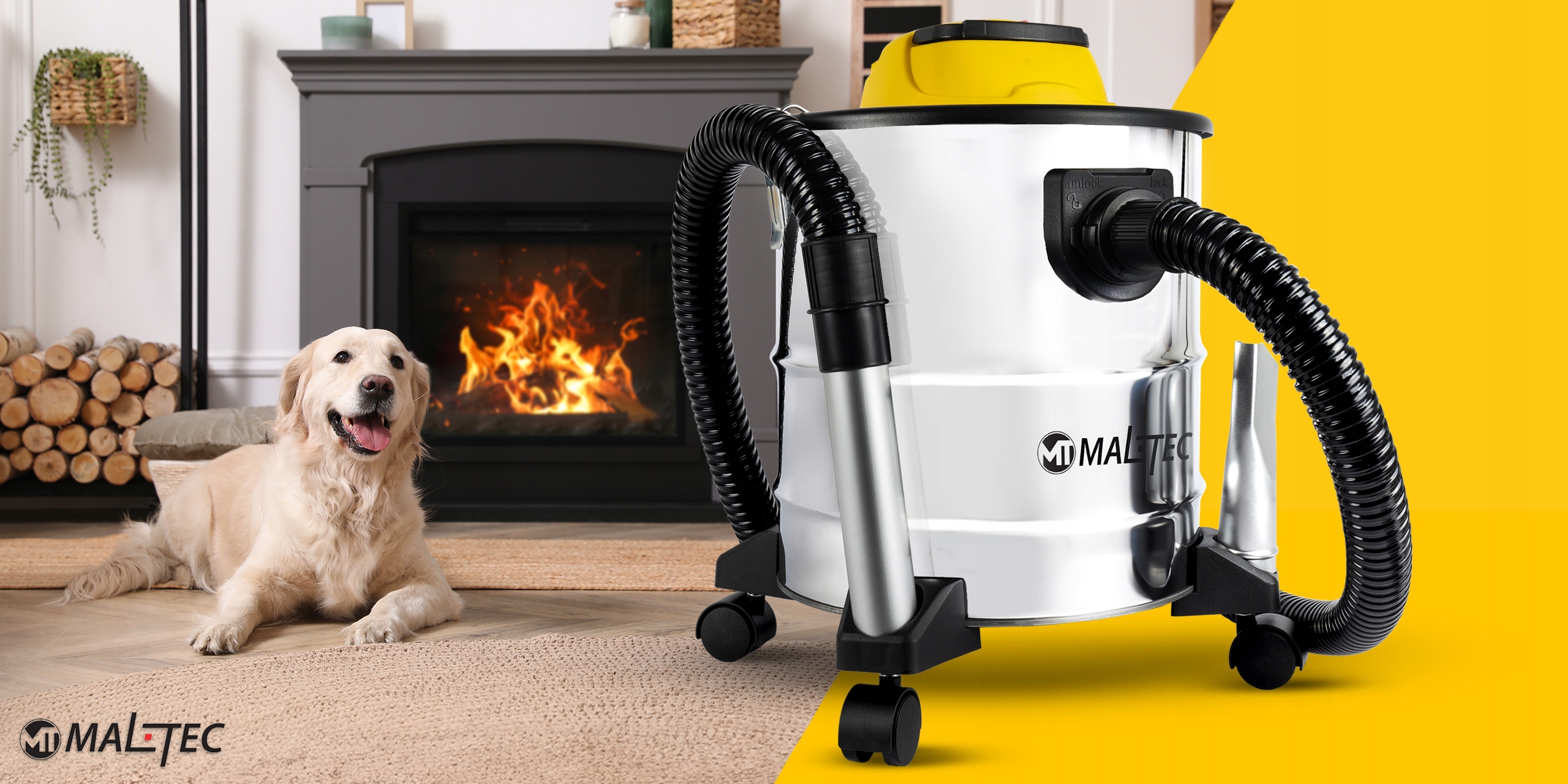 ODKURZACZ do POPIOŁU KOMINKOWY PRZEMYSŁOWY 2000W Napięcie zasilania 220 V