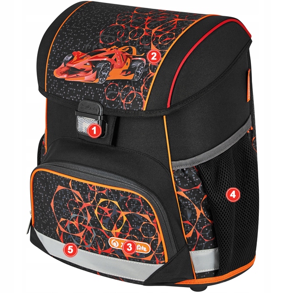 TORNISTER PLECAK SZKOLNY HERLITZ LOOP AUTO KL.1-3 Waga produktu z opakowaniem jednostkowym 0.9 kg