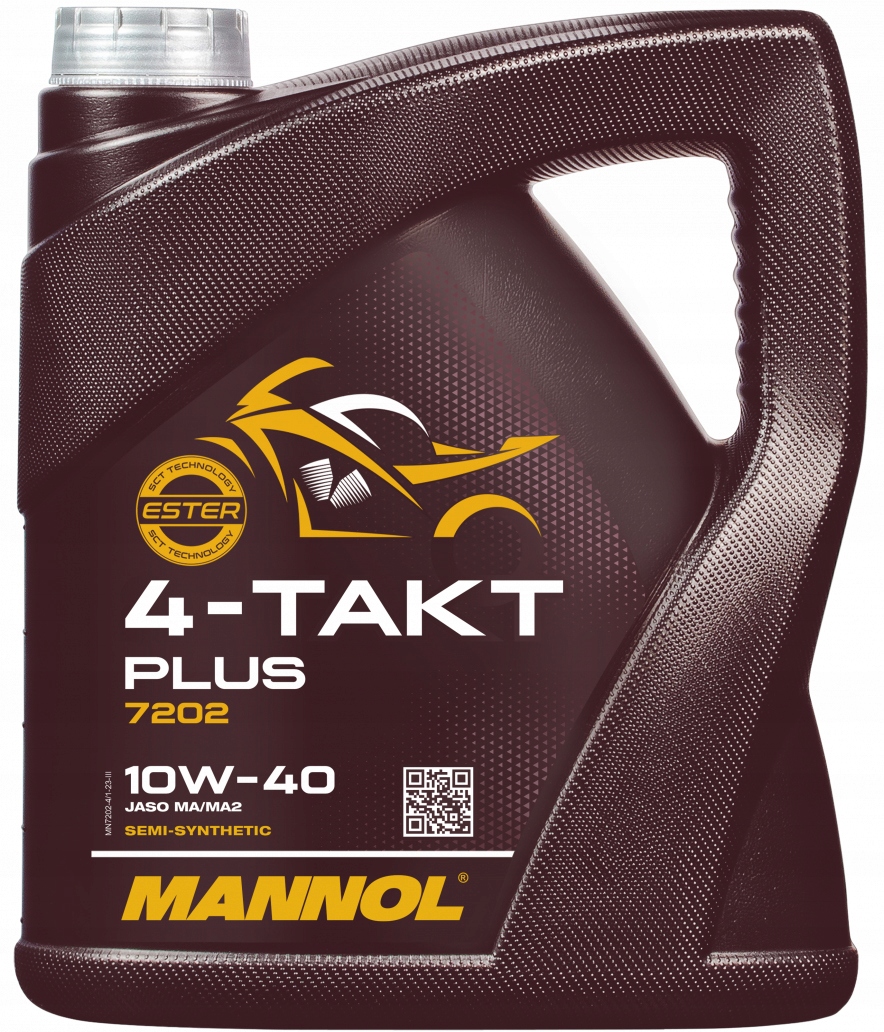 Olej Do Motocykli 4T Mannol 4-TAKT Plus 10W40 Jaso MA/MA2 4L