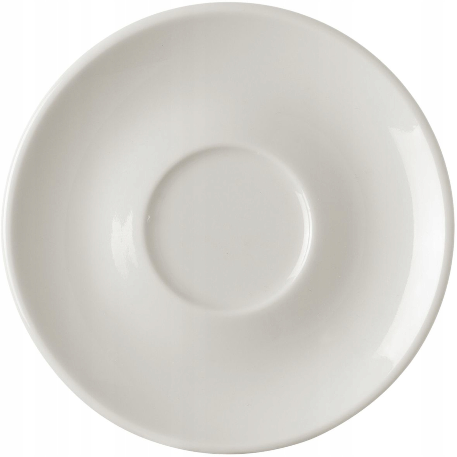 Podšálek Pod Šálek Porcelánový Bílý 15 CM, Sada 6 Ks