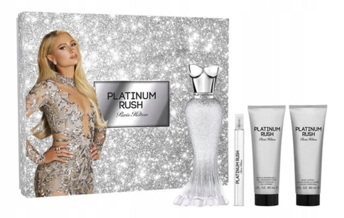 Paris Hilton Platinum Rush sada parfémovaná voda voda 10 ml balzám gel