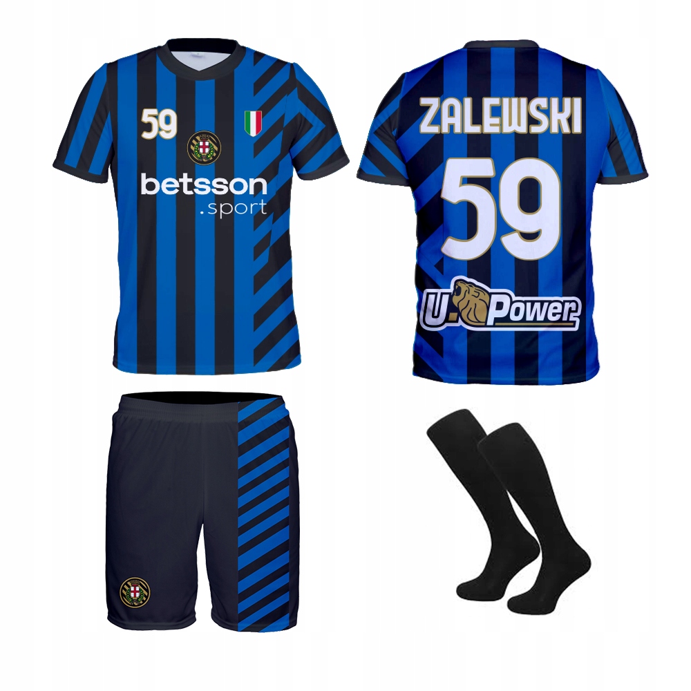 Zalewski Inter komplet oblečení tričko kraťasy legíny velikost 128