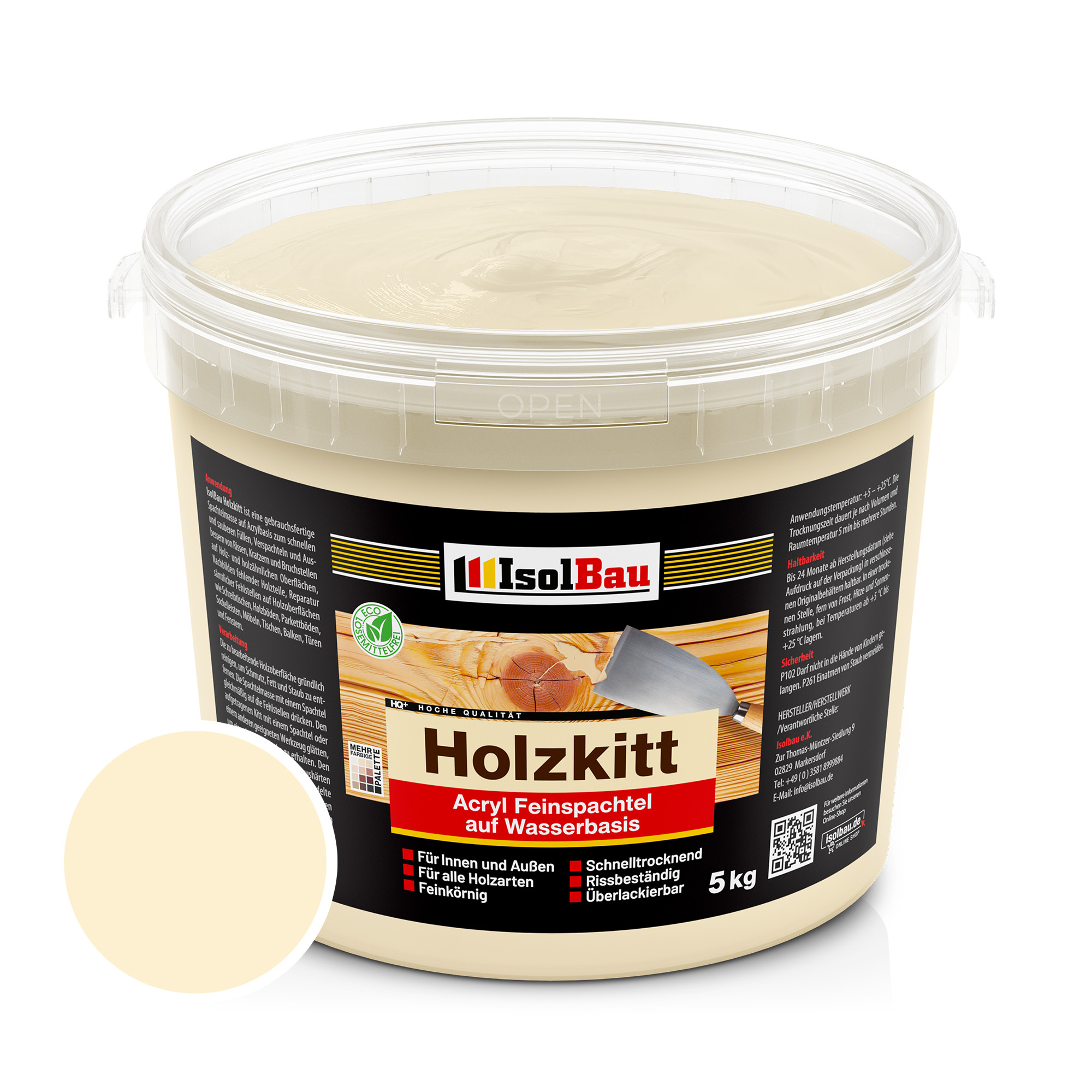 IsolBau Kit na dřevo Holzkitt 5 kg (č. 16) Jasan