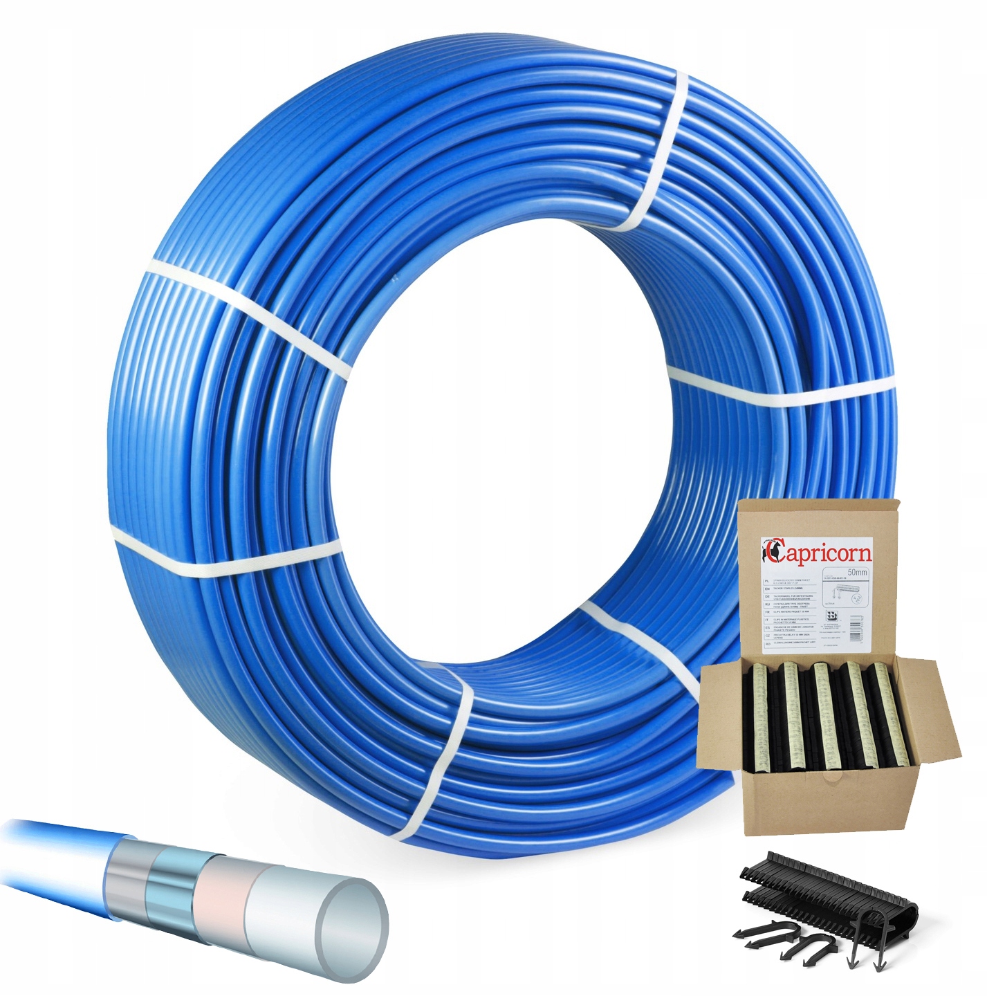 

Rura Wielowarstwowa Pert Blue 16x2 200m Pex Spinki