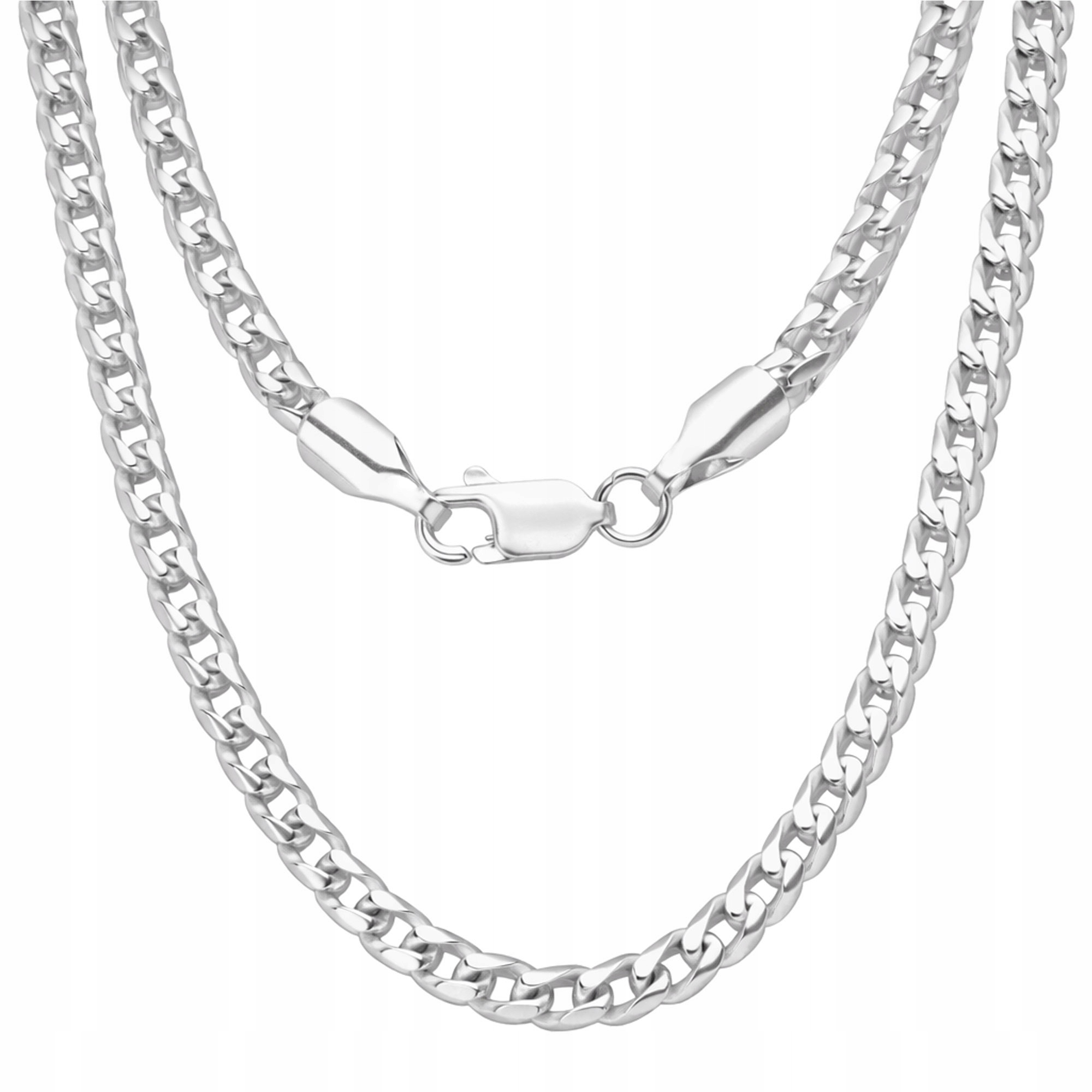 Stříbrný řetízek Pancerka Franco Kulatý 925 pánský dámský 55 cm