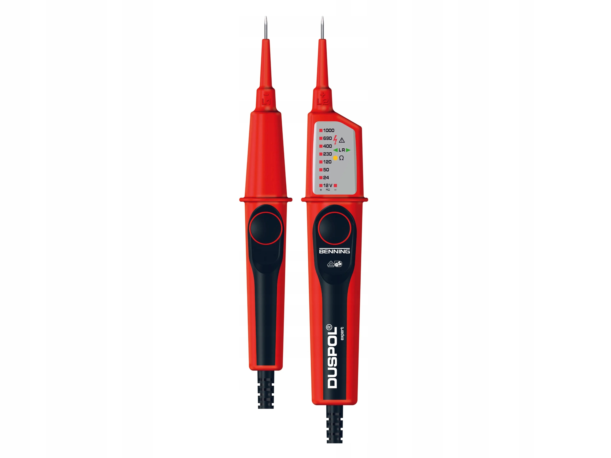 Tester napięcia Benning DUSPOL Expert 12-1000V AC/DC IP64 CAT IV