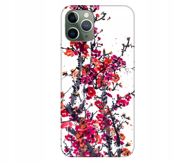

Etui pokrowiec do iPhone 11 Pro Kwiaty akwarela ch