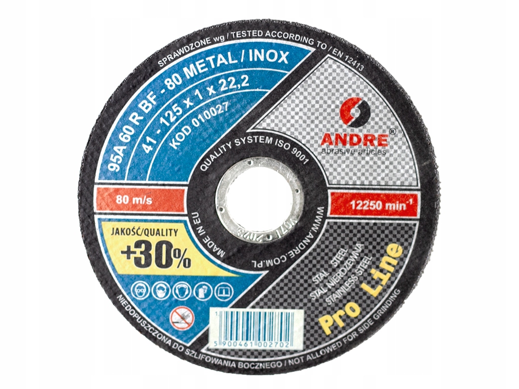 

25 x tarcze do cięcia 125x1 Andre metal stal