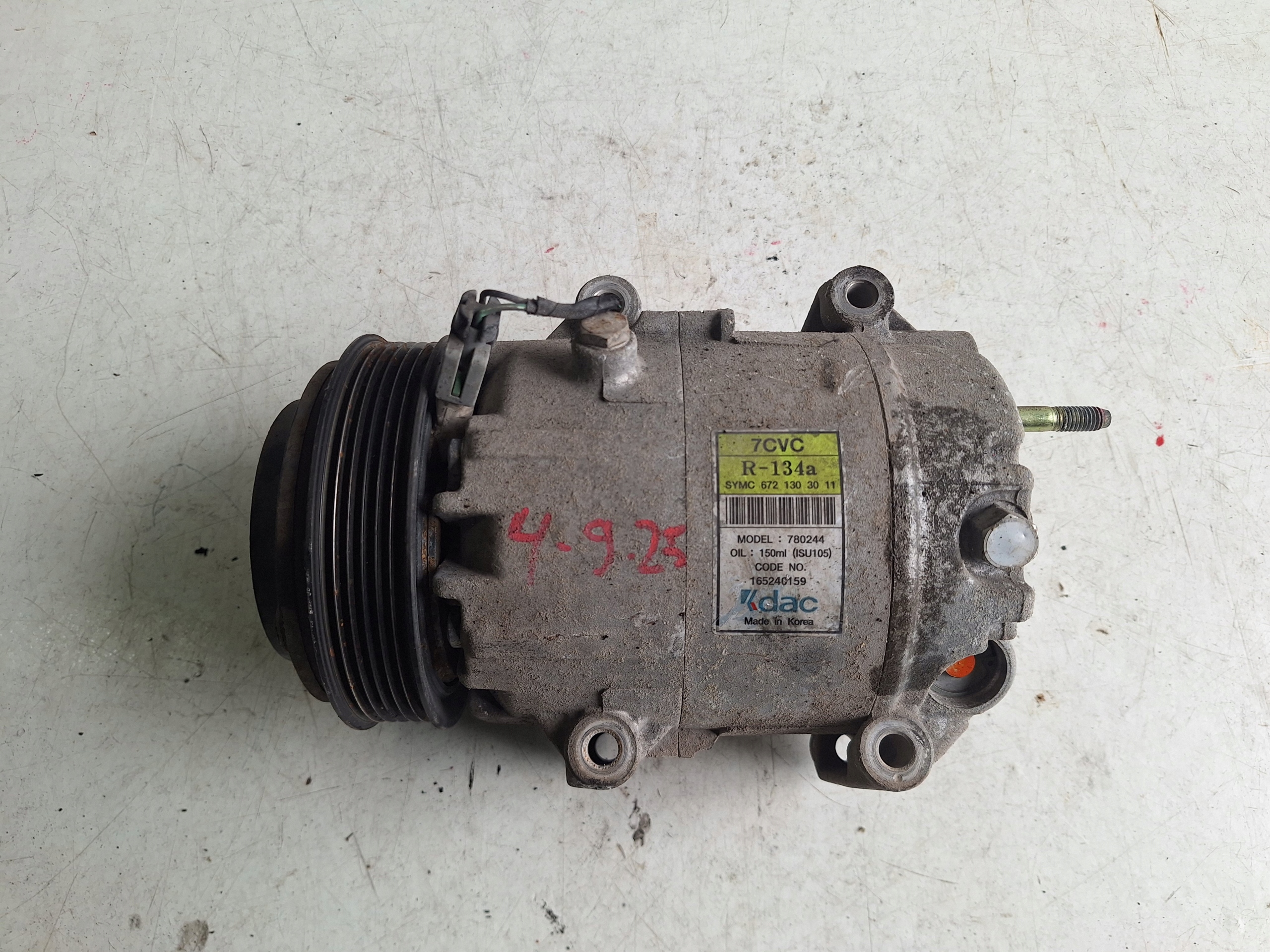 SSANGYONG KORANDO III LIFT 13-17 compressor AC 6721303011