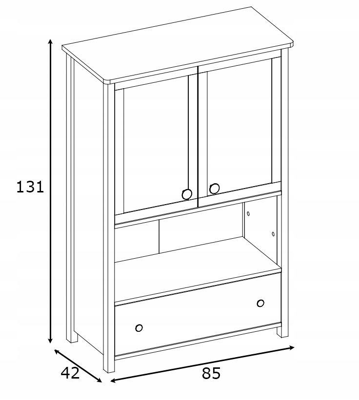 LUNA Zestaw do pokoju młodzieżowego łóżko/regał Kod producenta Zestaw 2