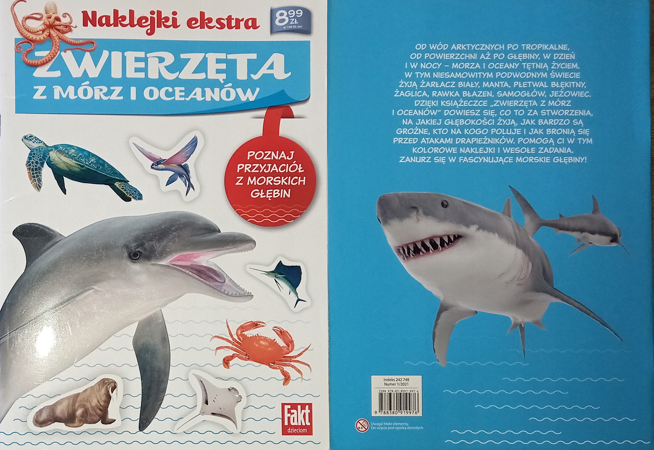 ZWIERZĘTA MÓRZ I OCEANÓW NAKLEJKI