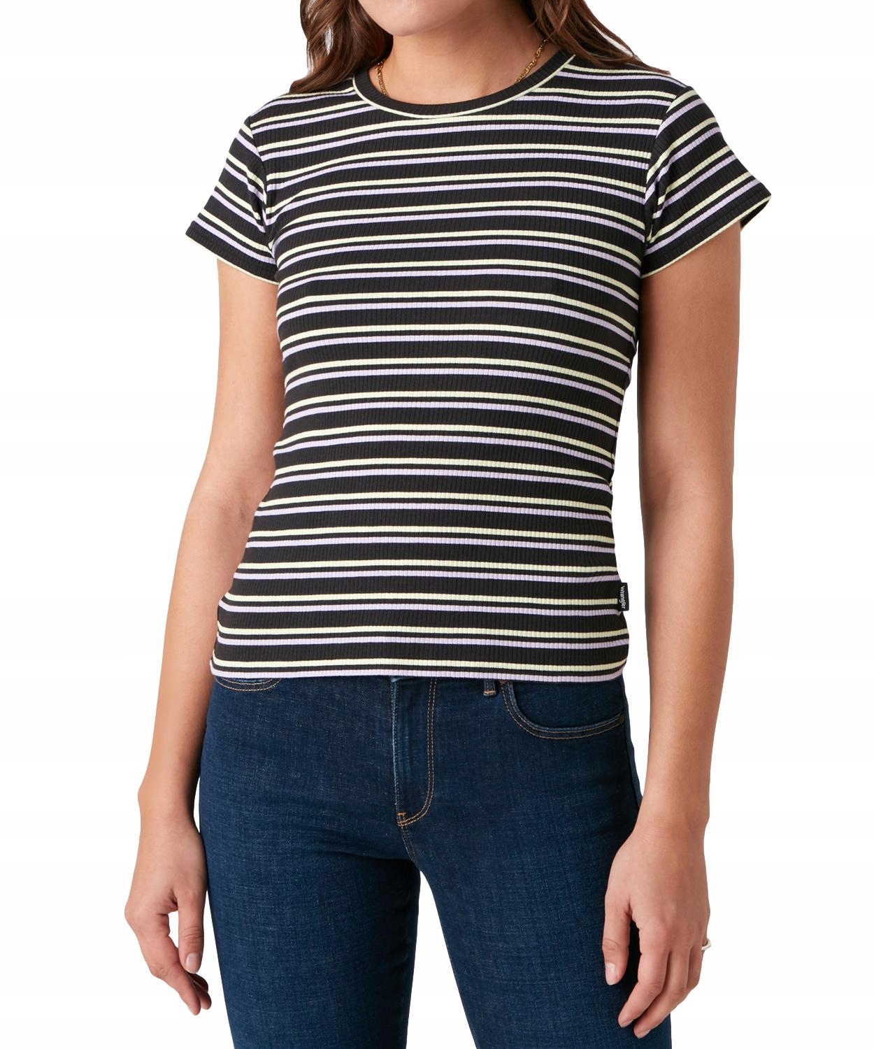 

T-shirt Wrangler Slim Stripe W7S3DGXV6 FadedBlk Xs