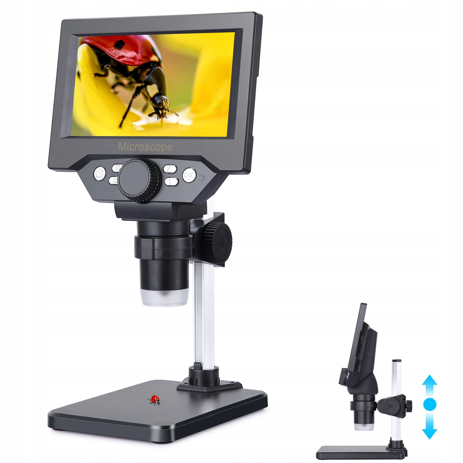 Přenosný Digitální Mikroskop Pro Pájení Zoomem 1000X Displej