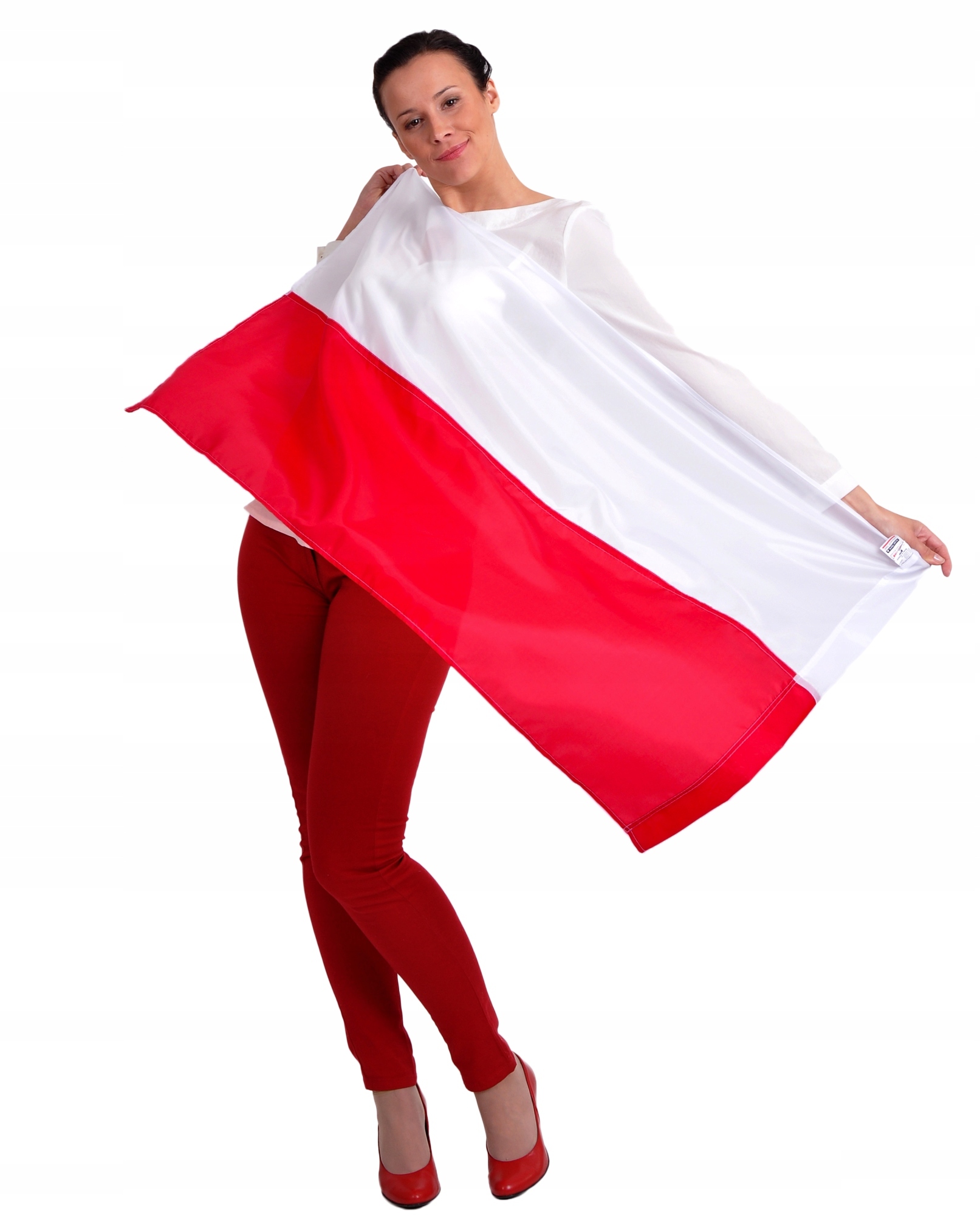 FLAGA POLSKA FLAGI POLSKI 112x70 cm MOCNA Producent ManufakturaFlag Marka inny