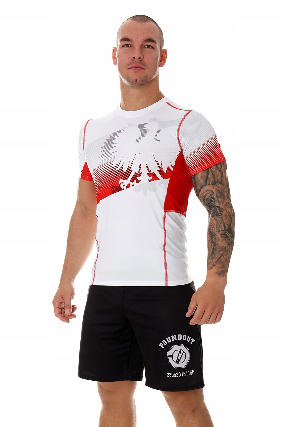 Rashguard POLSKA 2.0 biały DRY TEXTURE S