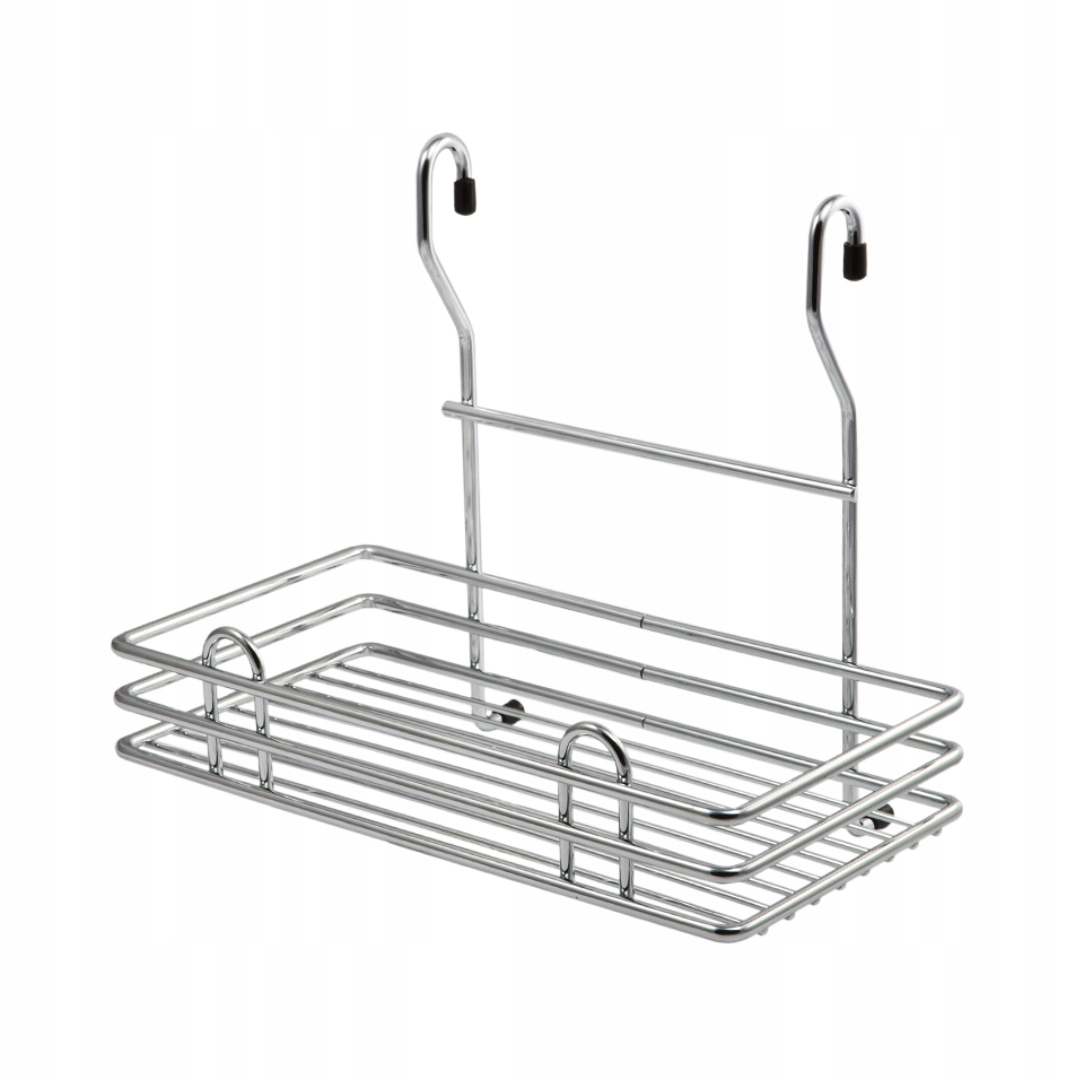 KOSZ NA RELING, NA DRZWI, KOSZYK NA PRZYPRAWY, akcesoria, chrom, srebrny
