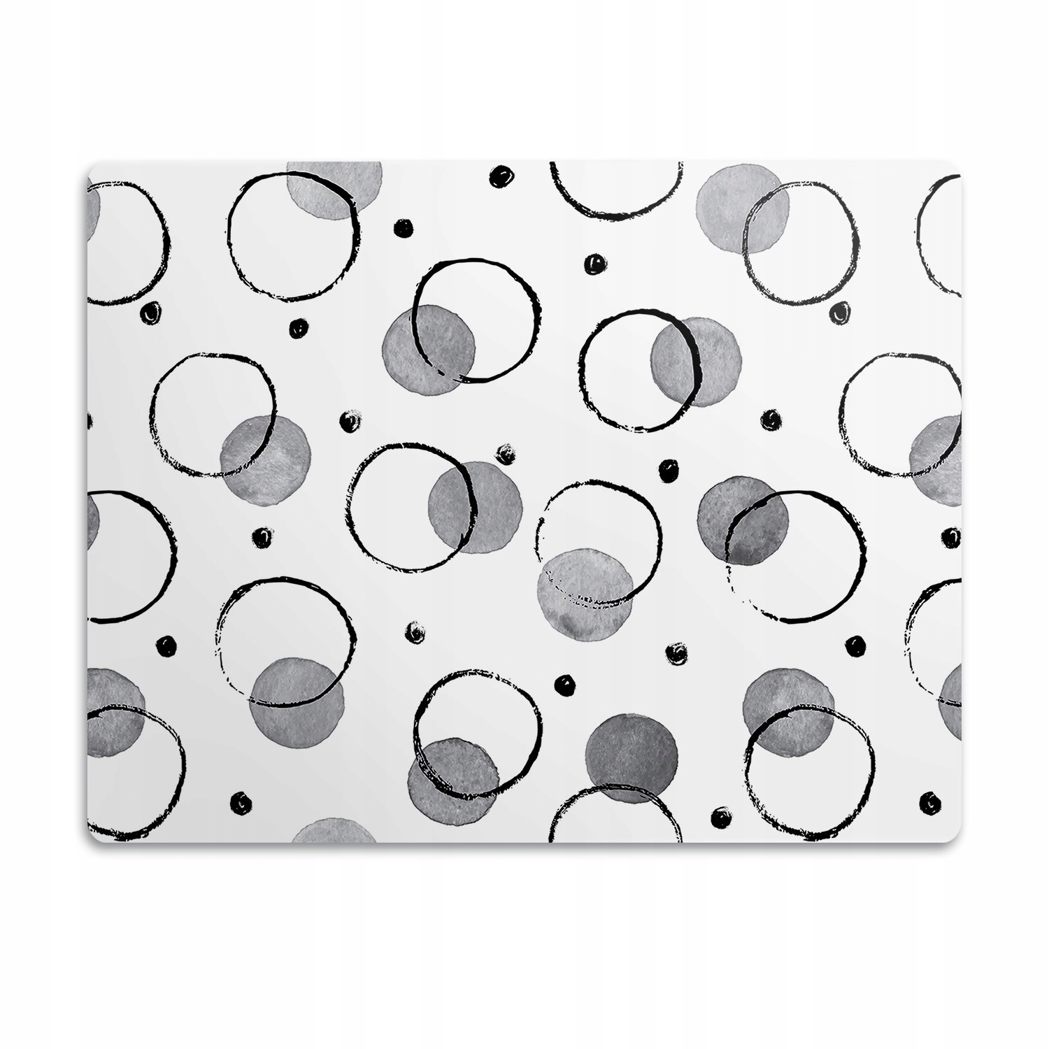 Elastická podložka pod misku Inkoustové kruhy 60x40