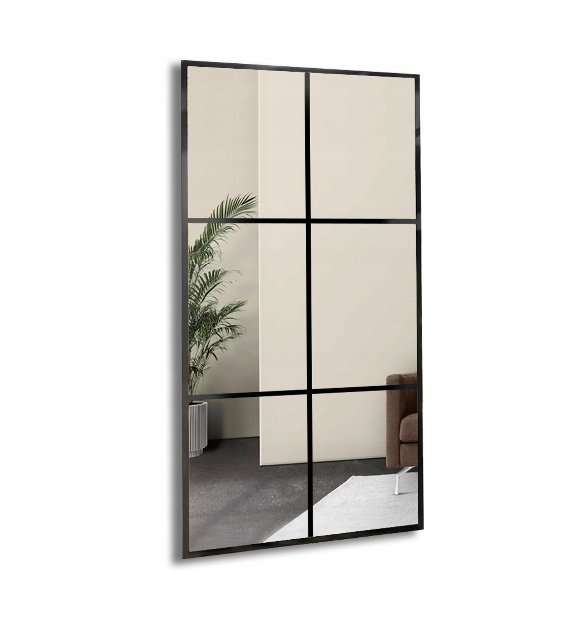 Zrcadlo loftové s příčkami 6 ubytovacích jednotek 80x180