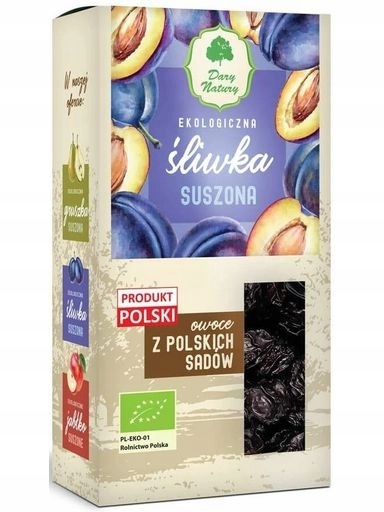 3x Švestka Ekologická Bio 250 g Dary Natury Sušené švestky