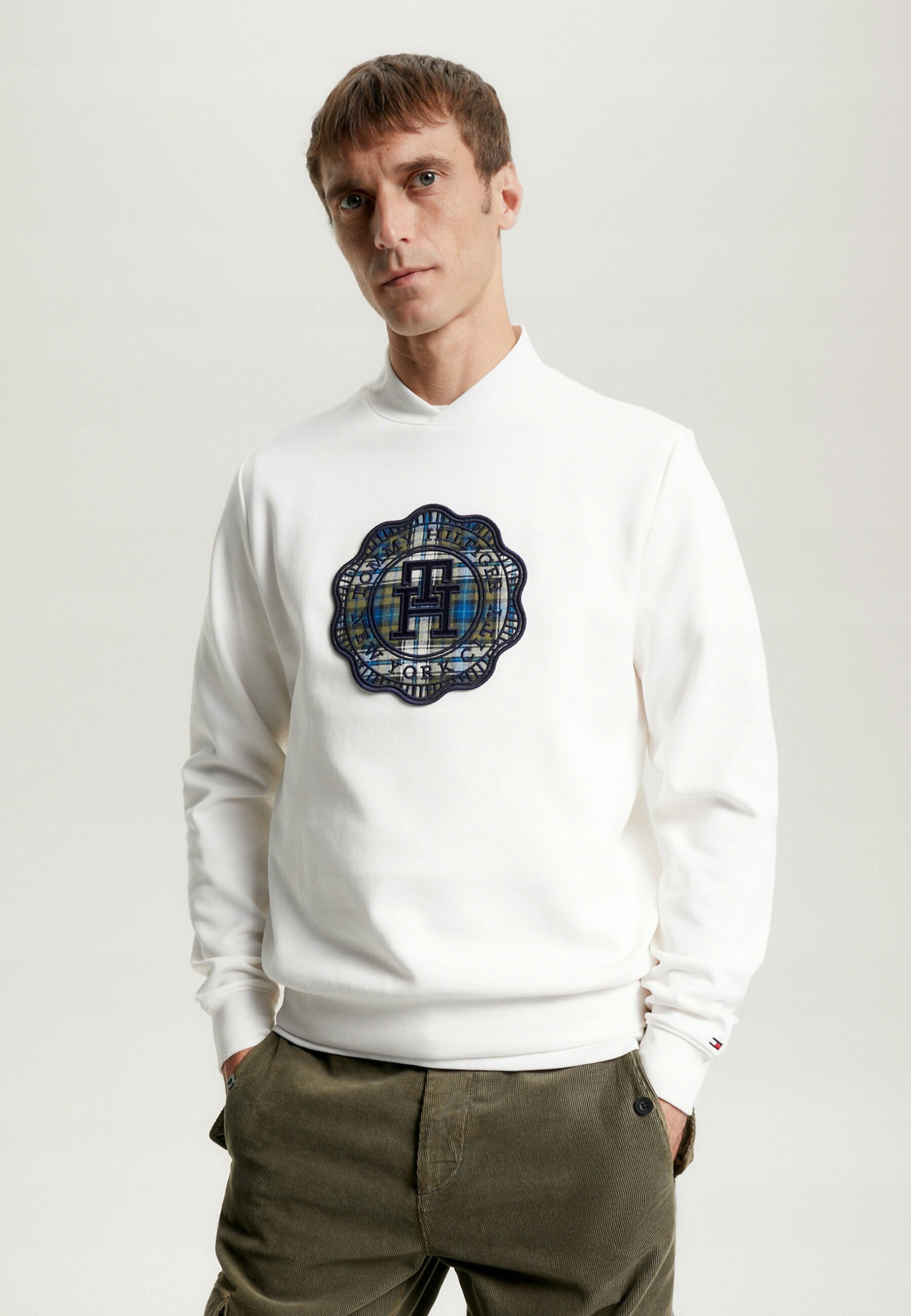 Tommy Hilfiger Pánská Mikina lux Stamp Baseball Crew MW0MW32688 R XL