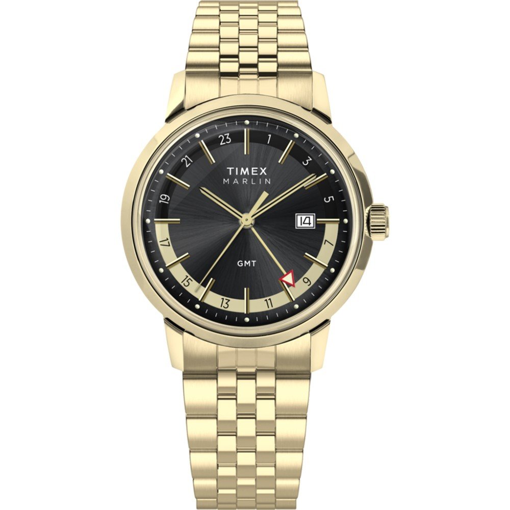 Timex pánské hodinky Gmt zlaté Timex Vintage style TW2Y47700
