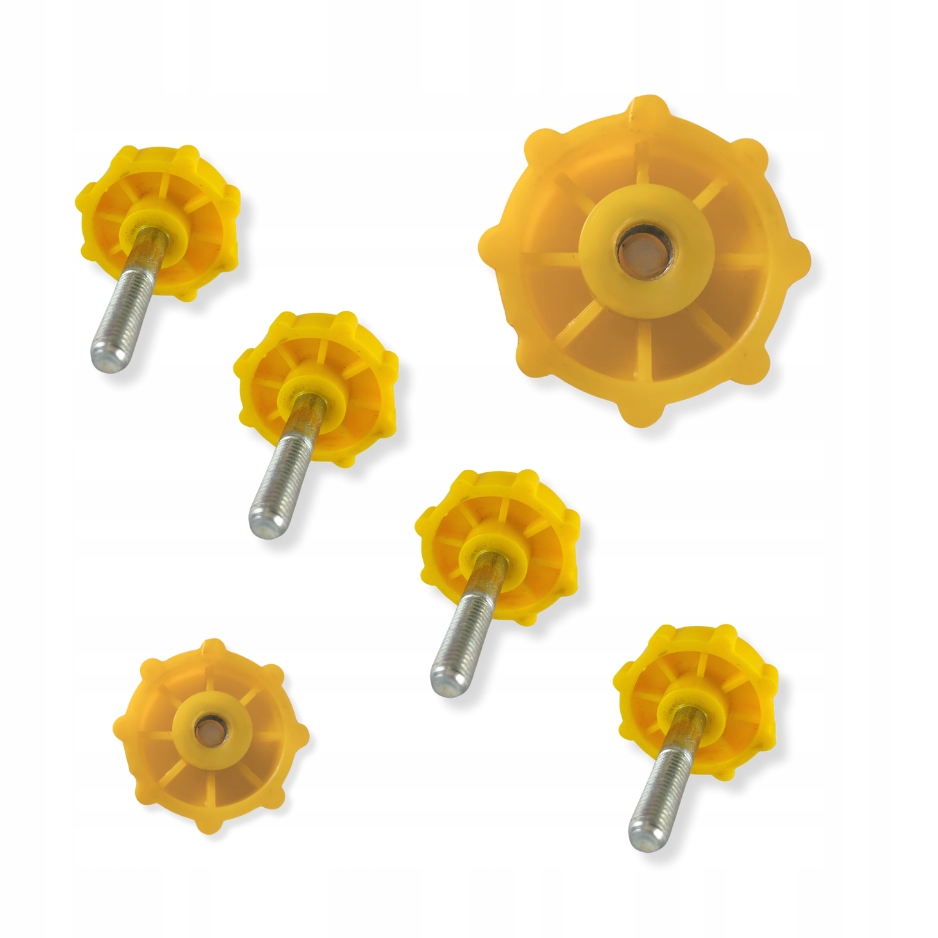 POKRĘTŁO GWIAZDOWE ŻÓŁTE Z NAKRĘTKĄ M8 Marka inna