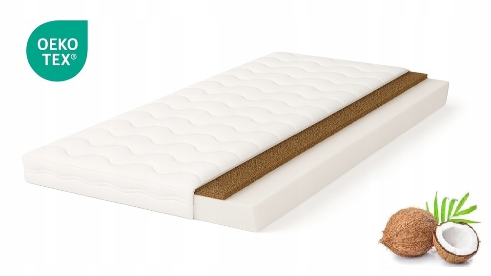 Materac piankowy 130x190 Kokos pianka z kokosem H3 H4