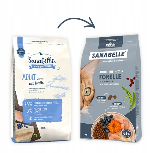 Bosch Krmivo pro dospělé kočky Sanabelle pstruh 8 kg