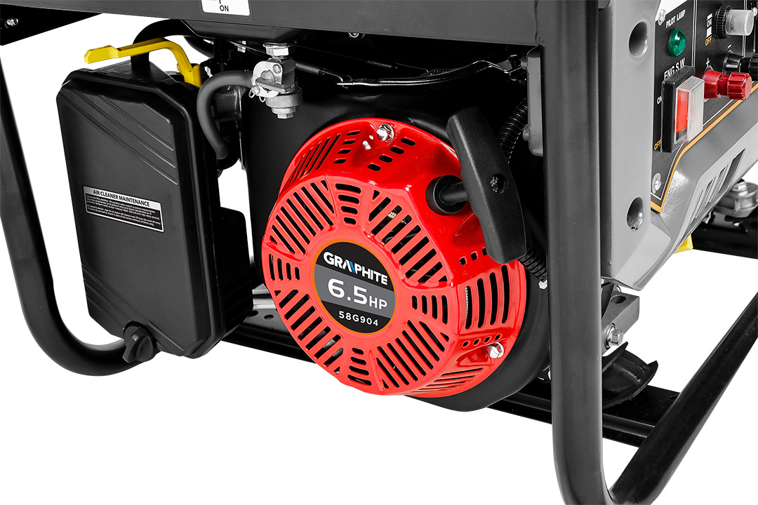 Agregat prądotwórczy 2000W - 2200W GRAPHITE Pojemność baku na benzynę 15 L