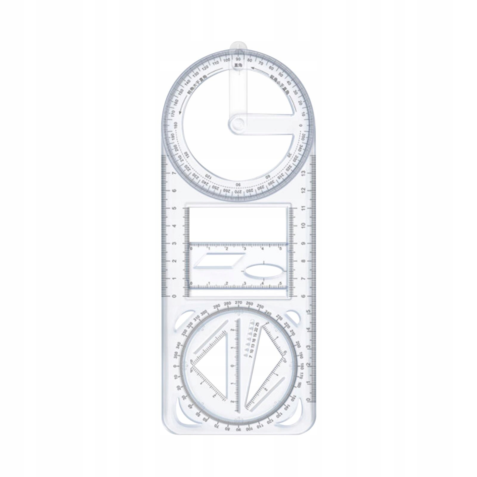 Geometric Ruler Multifunctional Geometric Ruler Kod producenta harayaa-19780149