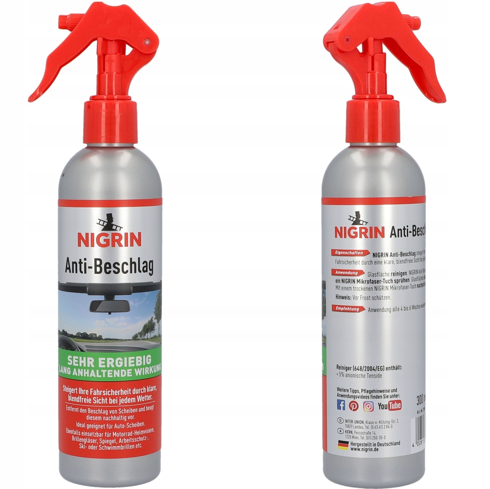 Środek przeciw parowaniu szyb NIGRIN 300ml do akcesoriów NIG72980