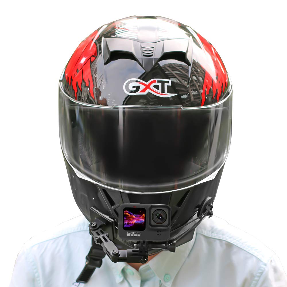 SUREWO Aluminiowy Uchwyt Na Kask Motocyklowy Do Kamer GoPro DJI AKASO — miniatura 6