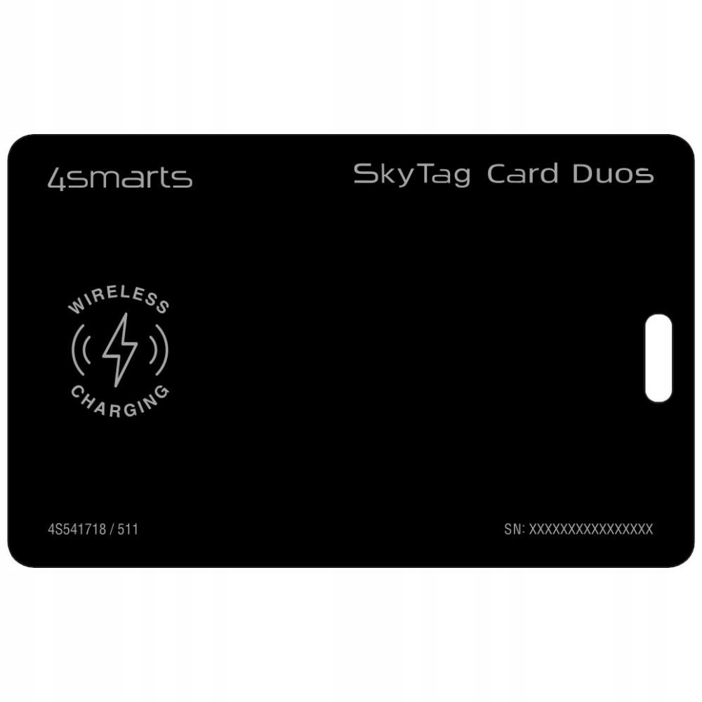 Lokalizator 4smarts SkyTag Card Duos z Apple FindMy ładowany bezprzewodowo