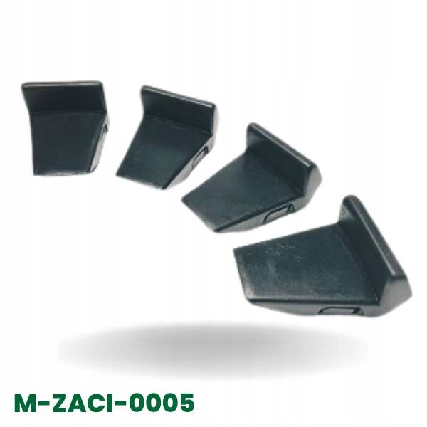 Plastové kryty na montážní svorky, 4 kusy, černé