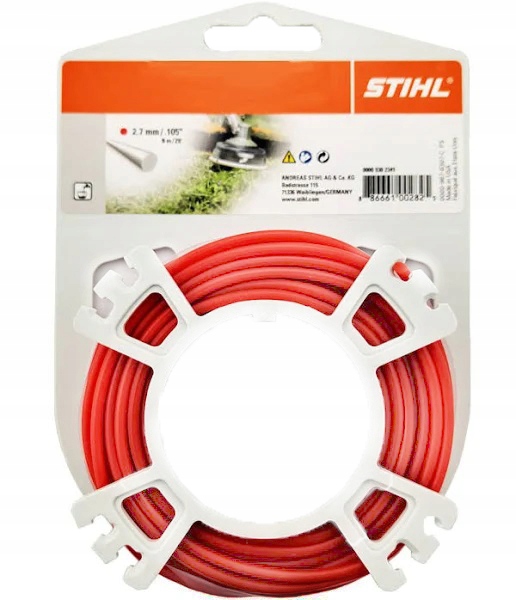 

Żyłka tnąca okrągła Stihl 2,7 mm 9 m czerwona