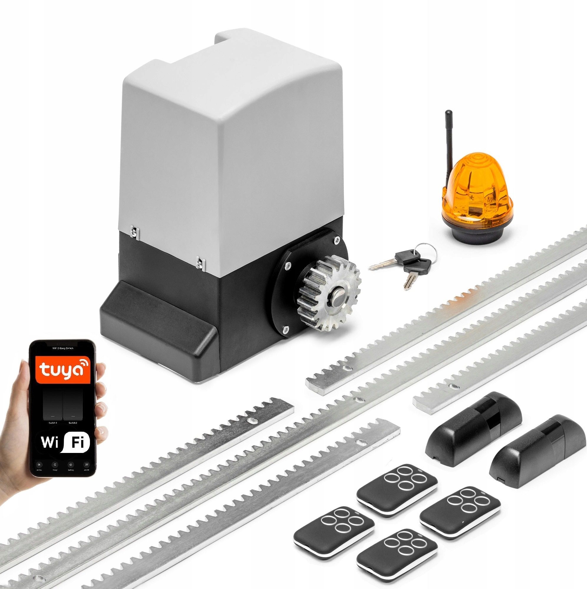 Pohon Pro Posuvnou Bránu Automat ARM600 6m/600kg 4 Ovladače Set Wifi