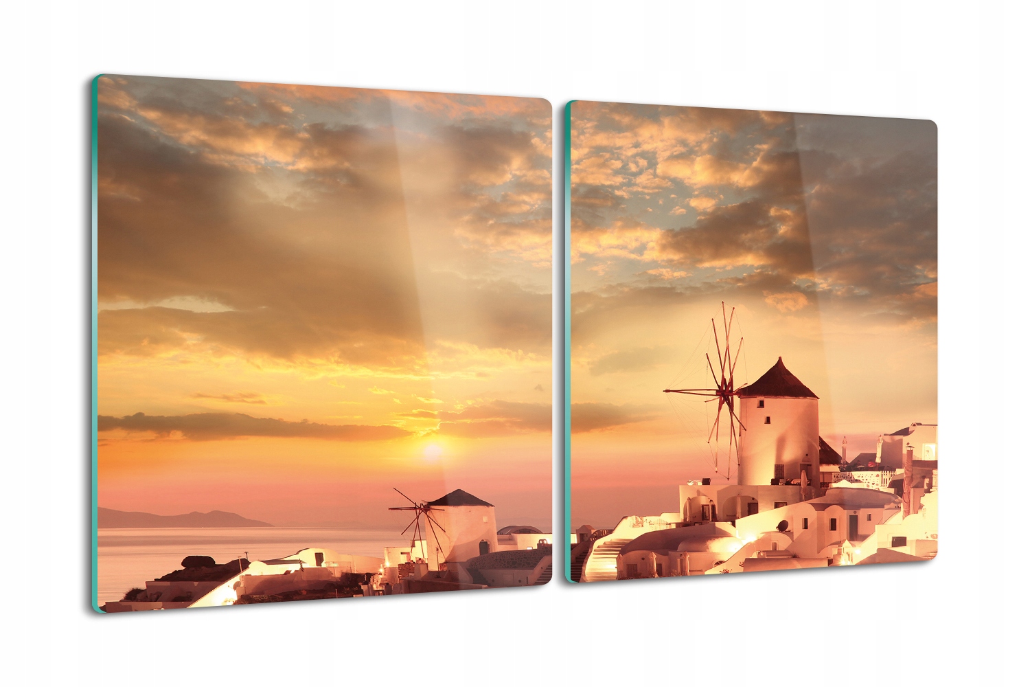 

do kuchni deska 2x40x52 szklana Wiatraki Santorini
