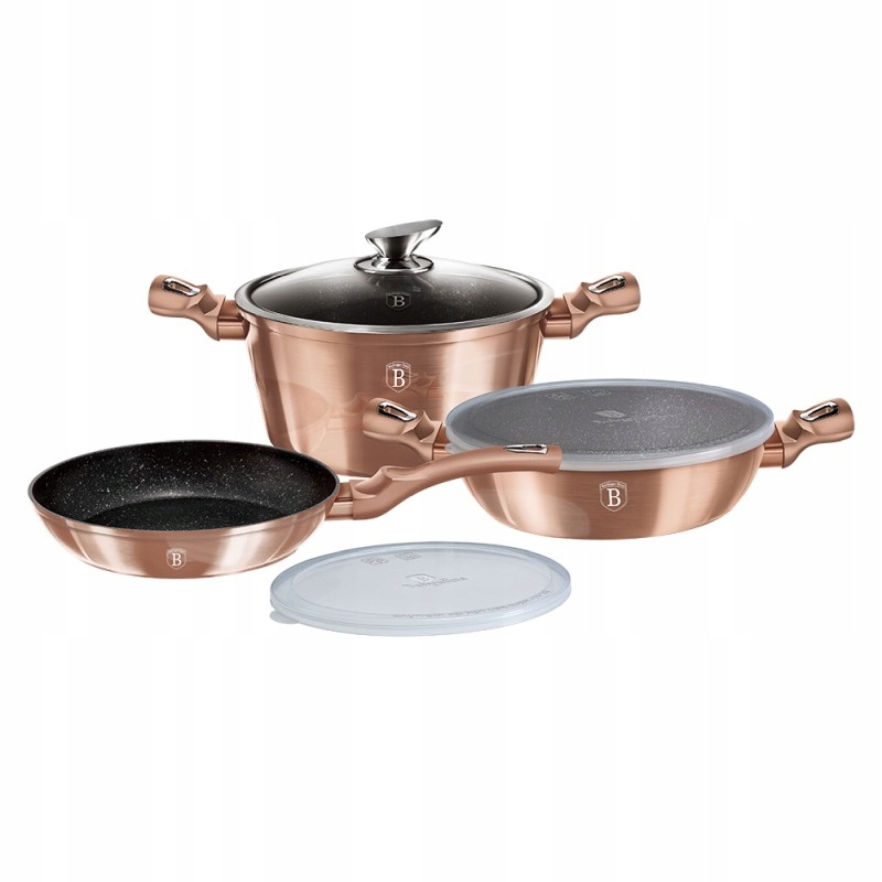 Obedový set s mramorovým povrchom 6 ks Rosegold Metallic Line