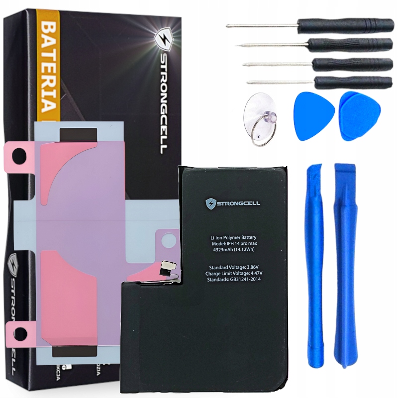 Bateria Strongcell do Iphone 14 Pro Max, A2894, A2651, A2893.