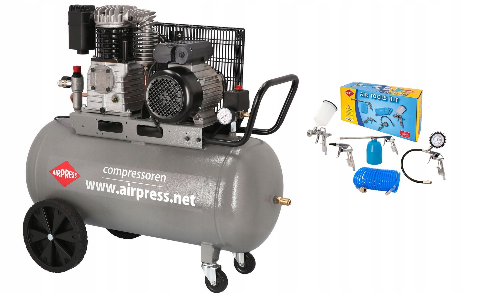 Airpress Kompresor olejowy HL425-100 PRO+Akcesoria