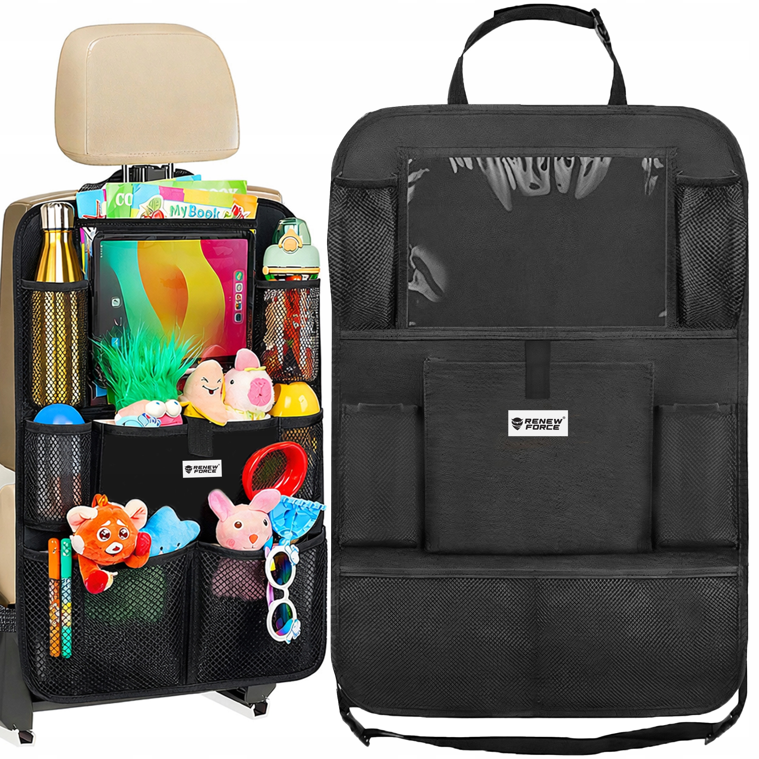 Organizer na Fotel Samochodowy do Auta Torba do Samochodu Kieszeń na Tablet