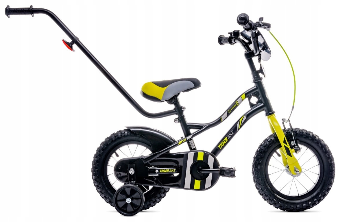 Rower dziecięcy dla chłopca 12 cali Pchacz Kółka boczne Tiger Bike Sun Baby