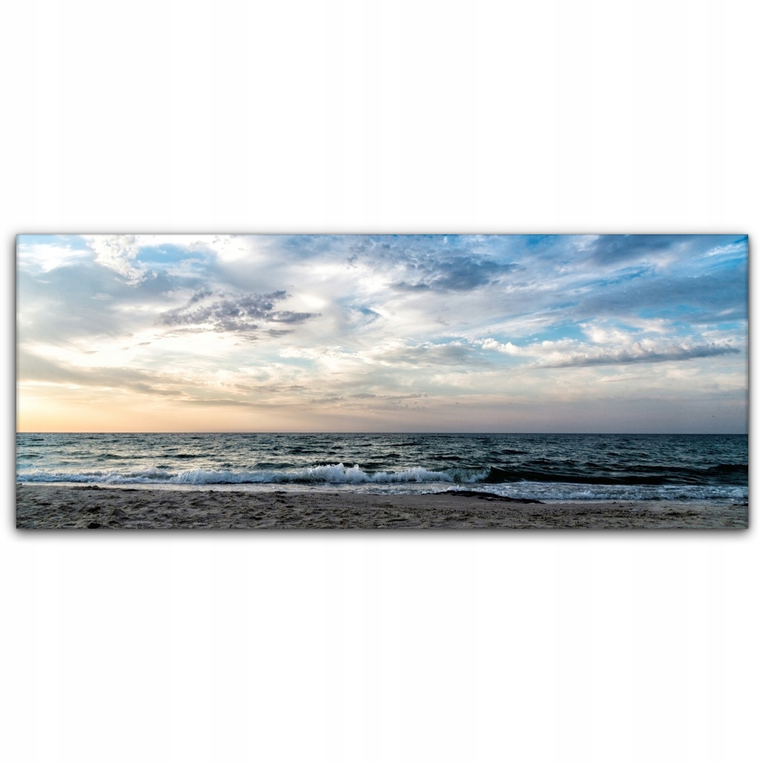 

Obraz na płótnie z foto 125x50 Wschód Słońca Morze