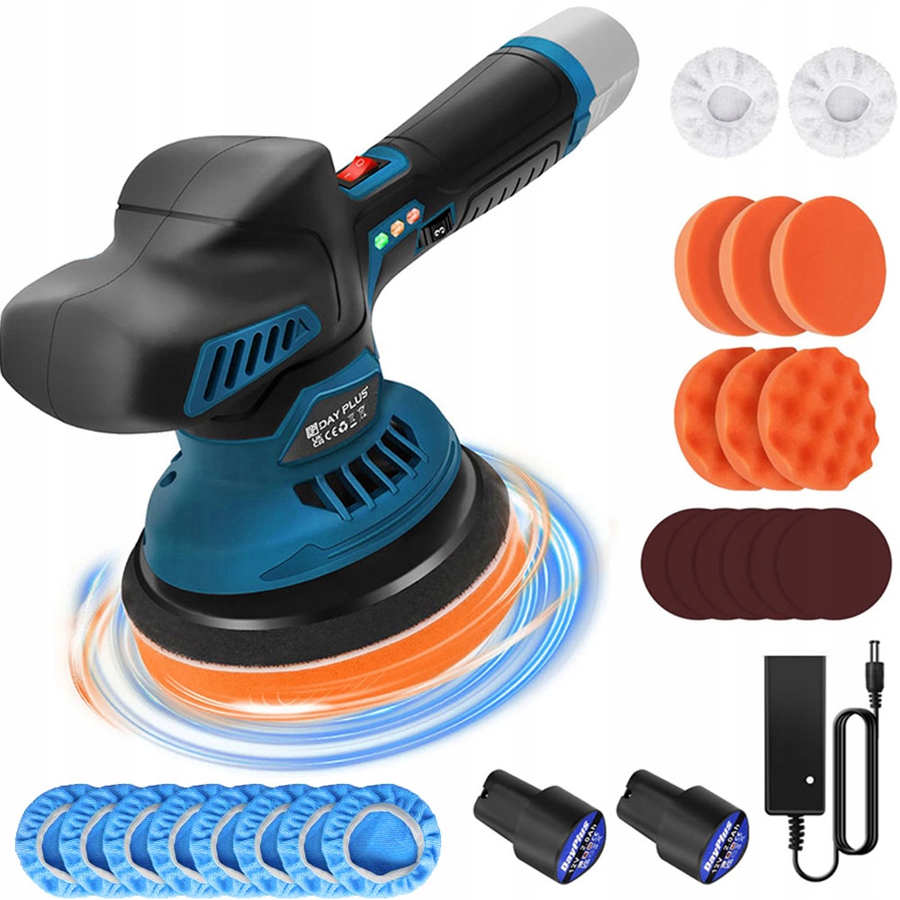 Leštička Automobilová Akumulátorová Bezdrátová 12v 2x Aku 1,5 Ah Nabíječka