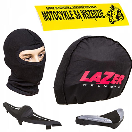 KASK MOTO Z BLENDĄ LAZER RAFALE EVO ONI RED r XL Rozmiar XL