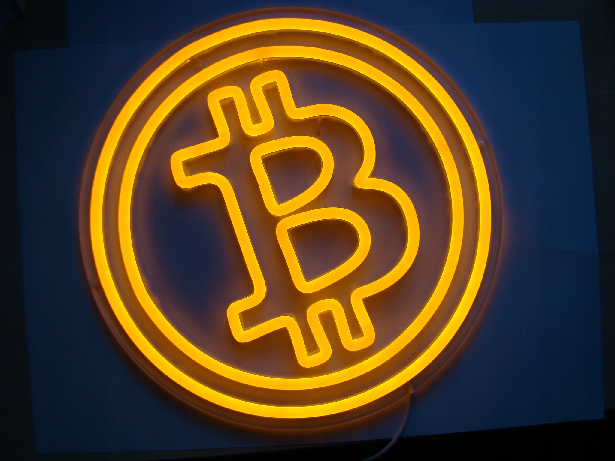 Bitcoin NEON LED Marka bez marki