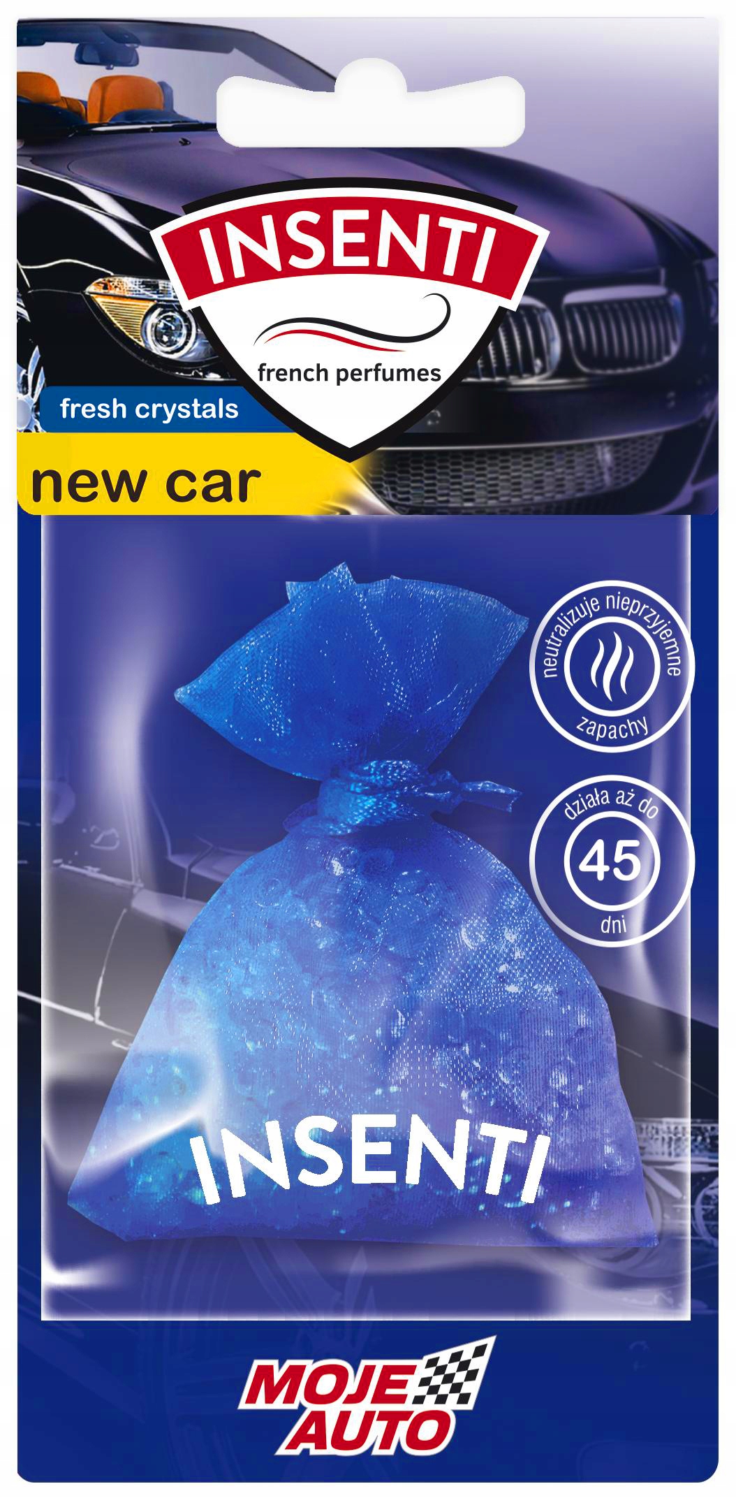 MOJE AUTO INSENTI WORECZEK ZAPACHOWY - NEW CAR