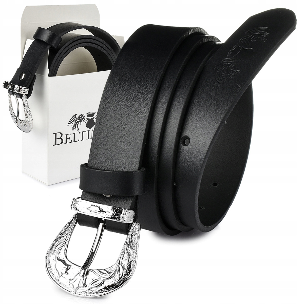 

Skórzany pasek damski do spodni sukienki Beltimore