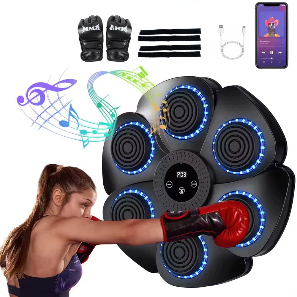 Inteligentní Bluetooth Hudební Boxovací Stroj S Boxerskými Rukavicemi