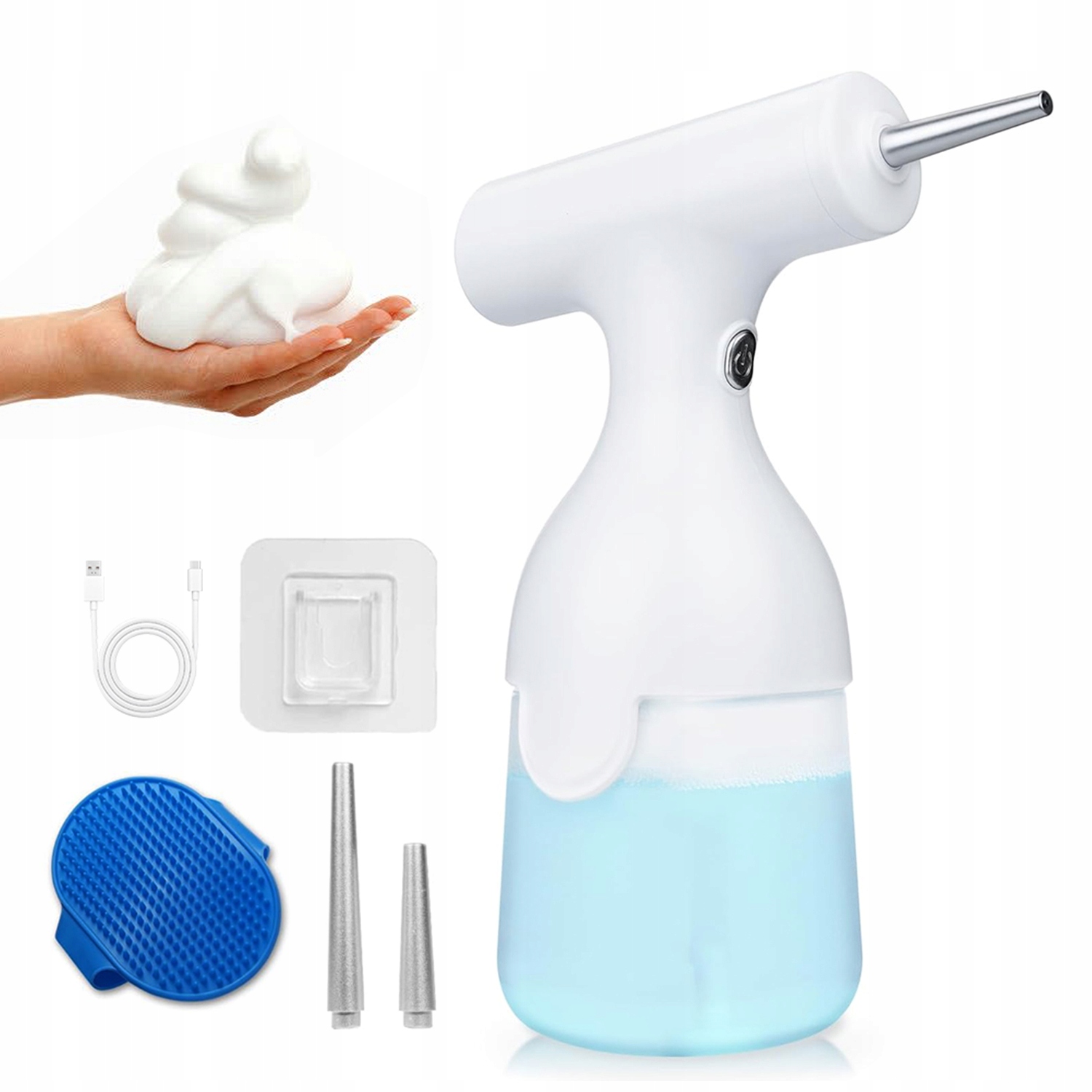 Levně Dávkovač Pěny Automatická Pěna V 1 Tlačítku Do Koupele Psa Objemný 350 ML